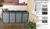 Mülltonnenbox mit Pflanzdach